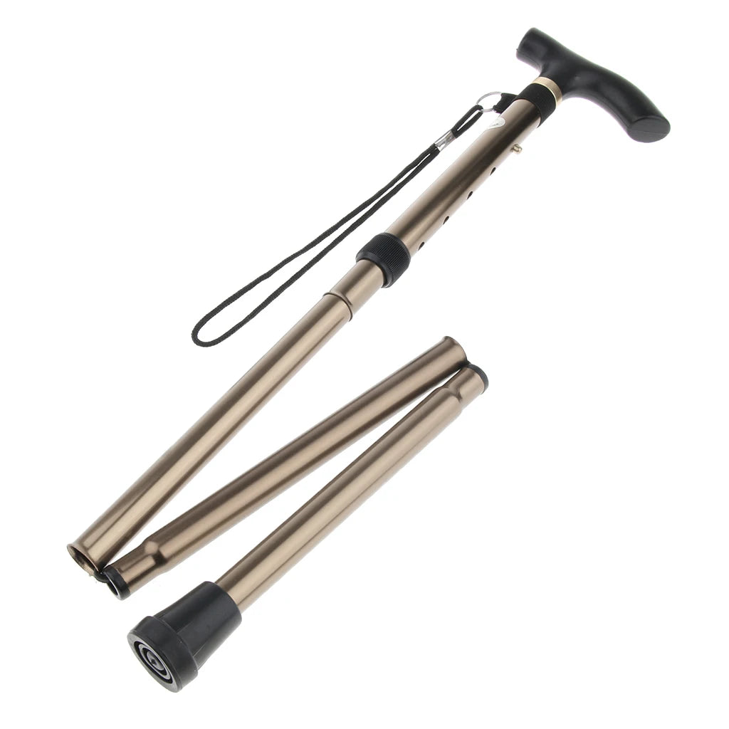 Portable Heavy Duty Metal Walking Stick Collapsible