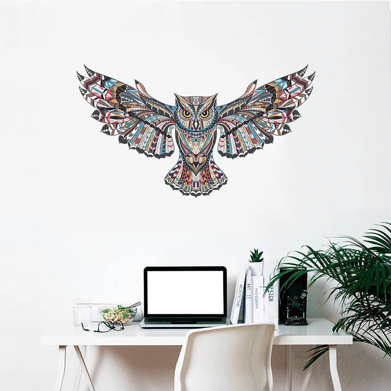 Colorful Owl Kids Nursery Rooms Decorations Wall Decals Birds Flying Animals Vinyl Wall Stickers Self Adhesive Decor