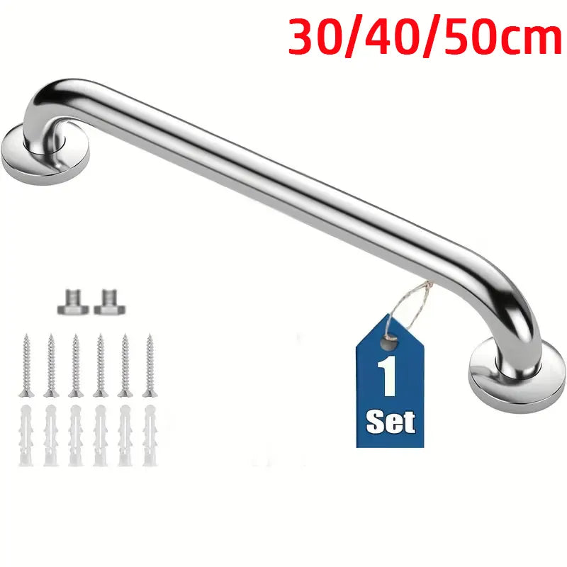 Stainless Steel Grab Bar Bathtub And Shower Barrier-free Safety Railings Elderly And Disabled Anti-slip Handles Bathroom Tools