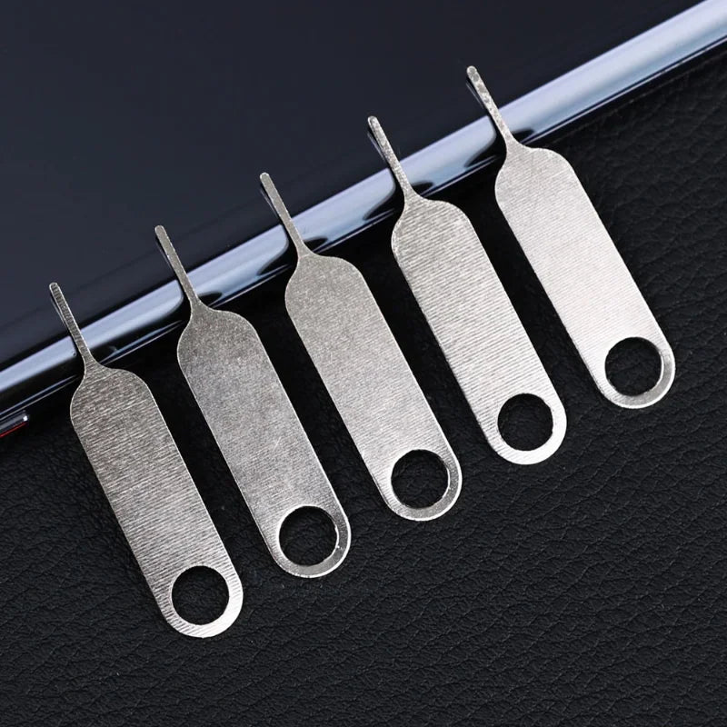 100Pcs Metal Eject Sim Card Tray Open Pin Needle Key Tool for Universal Mobile Phone for IPhone 14 13 SamSung Xiaomi Apple IPad