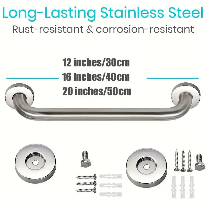 Stainless Steel Grab Bar Bathtub And Shower Barrier-free Safety Railings Elderly And Disabled Anti-slip Handles Bathroom Tools