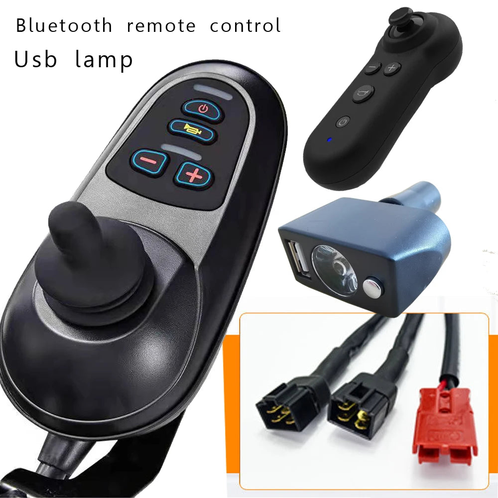 Wheelchair General Remote control USB  lamp electric wheelchair joystick controller intelligent universal remote rod accessories